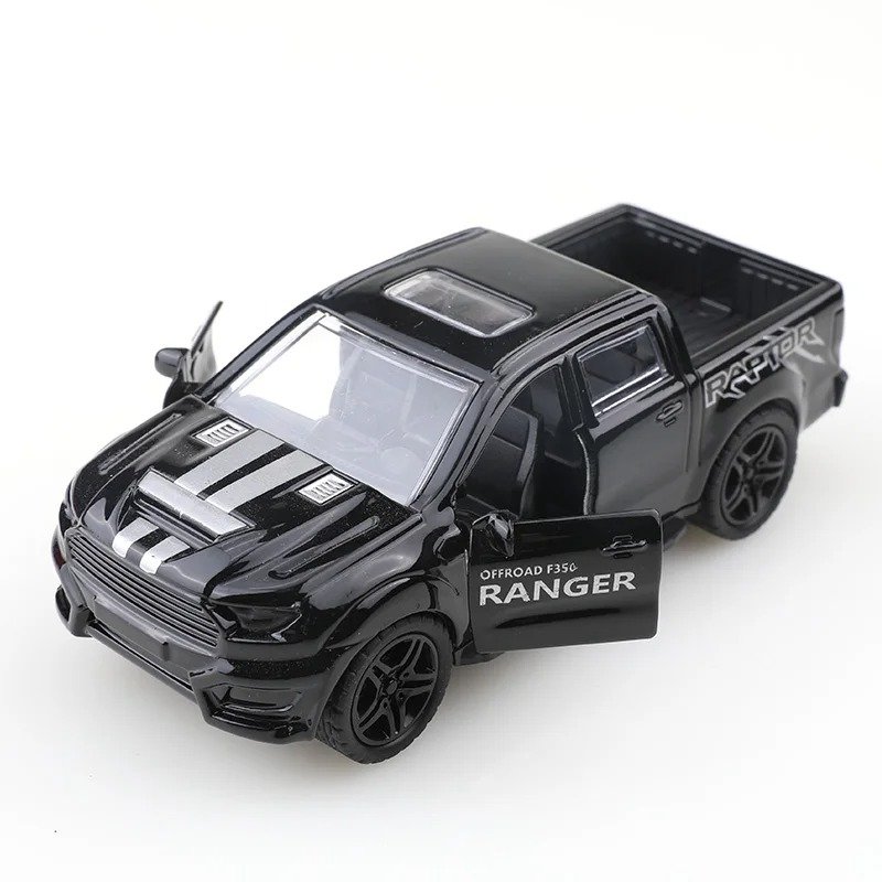 Alloy simulation small truck with openable door, car model, children's toys, and gift